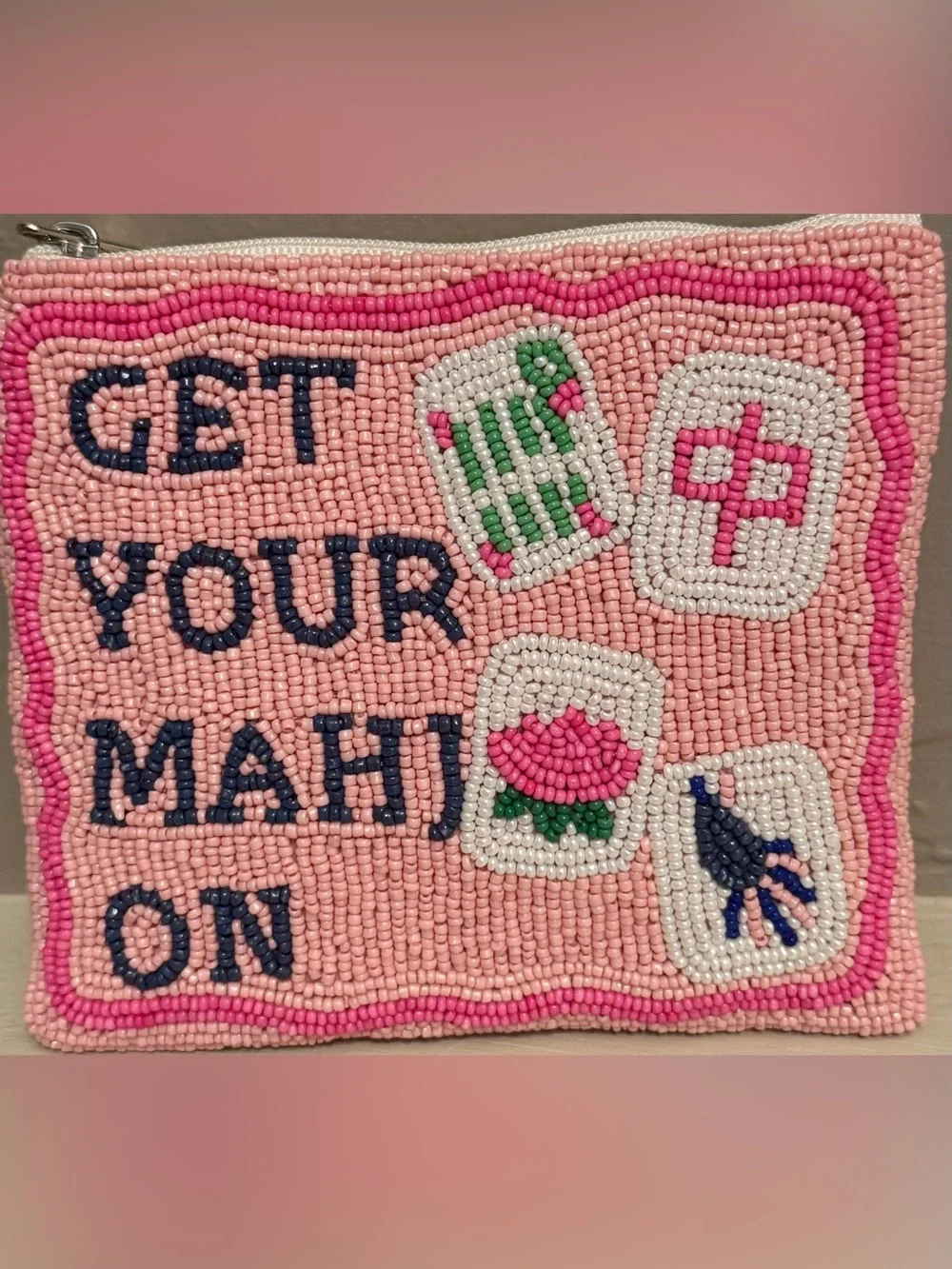 Pink Beaded 